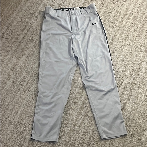 Nike Swingman Gray and Black Dri Fit Men’s Baseball Athletic Pants Medium - Picture 2 of 6